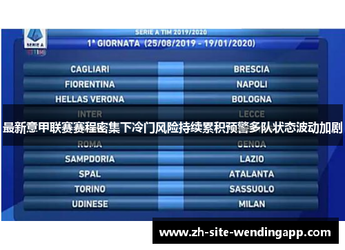 最新意甲联赛赛程密集下冷门风险持续累积预警多队状态波动加剧